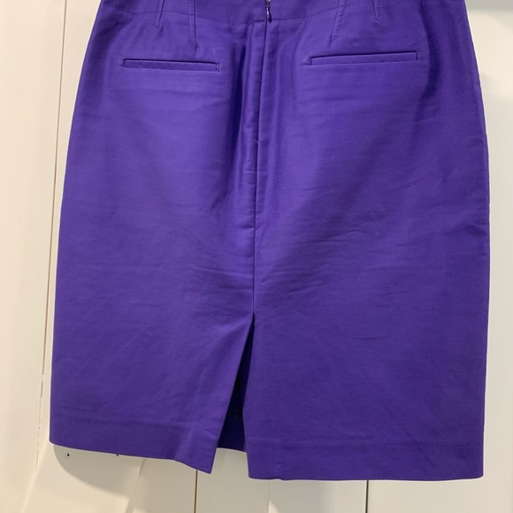 J. Crew No. 2 Pencil Skirt Royal Purple (8) - Picture 2 of 3